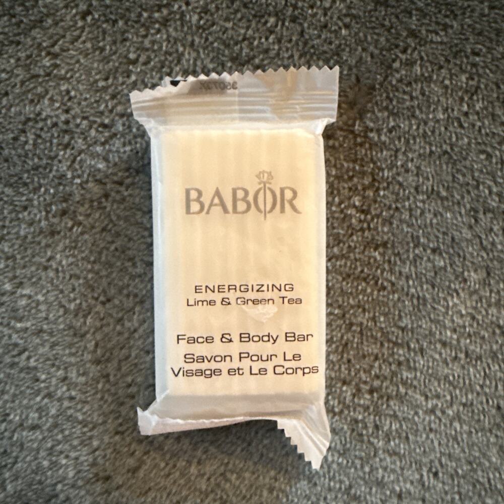 Babor Luxury Lime Green Tea Mini travel sample Hotel Soap Face Body Moisturizing